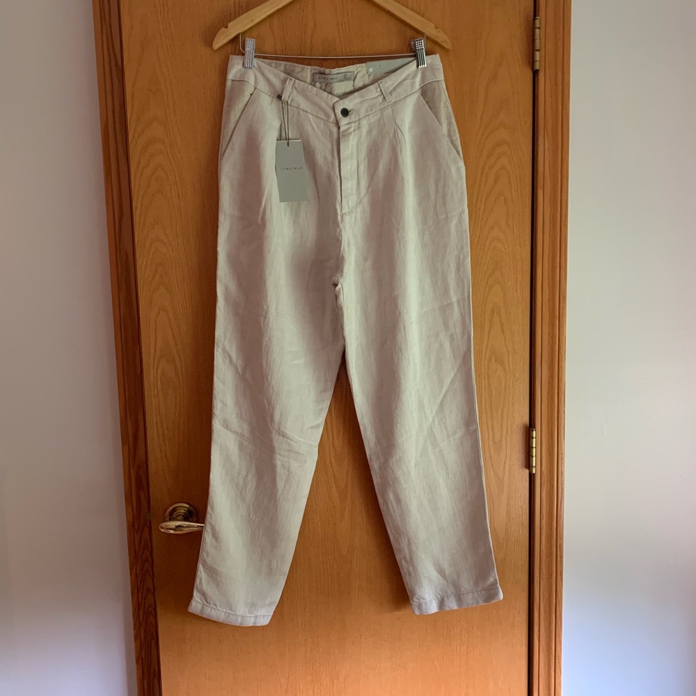 Cropped Soft Linen Pants